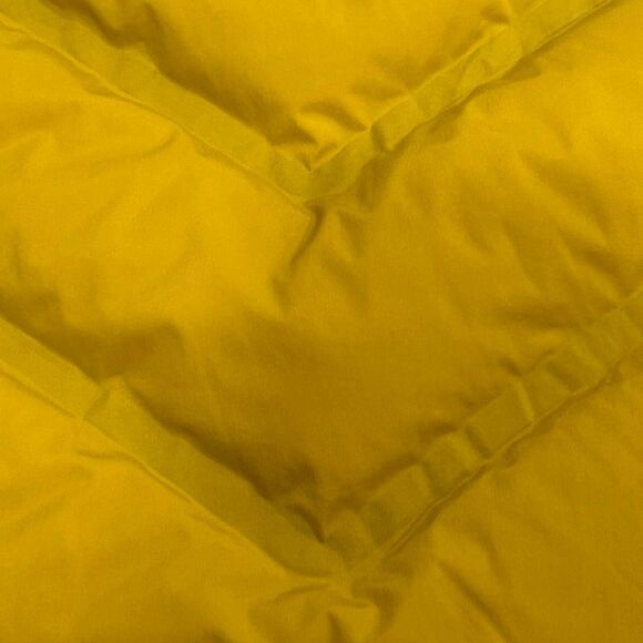 Athleta Puffer Vest Small – Mustard Yellow Quilted Sleeveless Jacket Warm Zip Ve - Picture 9 of 13